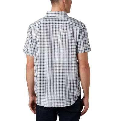 Men's Brentyn Trail&trade; Short Sleeve Seersucker Shirt Brentyn Trail&trade; SS Seersucker Shirt | 243 | L, Rain Forest Gingham, back