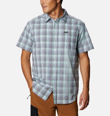 Camicia a maniche corte Brentyn Trail&trade; Seersucker da uomo Brentyn Trail&trade; SS Seersucker Shirt | 024 | M, Bluestone Seersucker, front