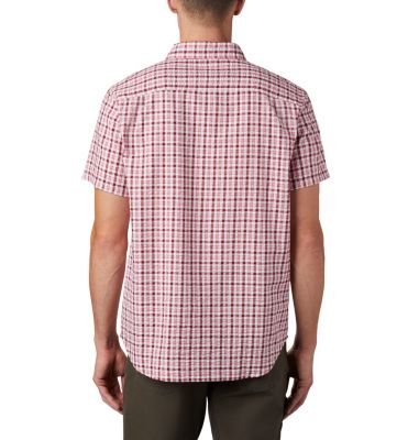Men's Brentyn Trail&trade; Short Sleeve Seersucker Shirt Brentyn Trail&trade; SS Seersucker Shirt | 848 | XL, Red Jasper Gingham, back