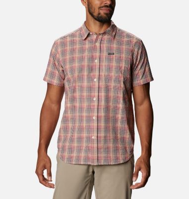 Camicia a maniche corte Brentyn Trail&trade; Seersucker da uomo Brentyn Trail&trade; SS Seersucker Shirt | 024 | M, Canyon Sun Seersucker, front