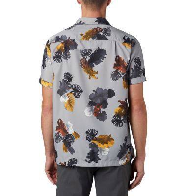 Men's Outdoor Elements&trade; Short Sleeve Print Shirt Outdoor Elements&trade; SS Print Shirt | 427 | L, Columbia Grey Tropical, back