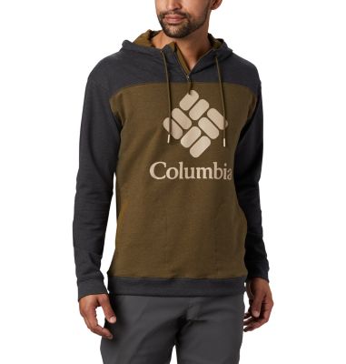 Felpa con cappuccio Columbia Lodge&trade; French Terry da uomo Columbia Lodge&trade; French Terry Hoodie | 011 | L, New Olive Heather, Shark Heather, front