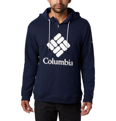 Felpa con cappuccio Columbia Lodge&trade; French Terry da uomo Columbia Lodge&trade; French Terry Hoodie | 011 | L, Collegiate Navy, White, front