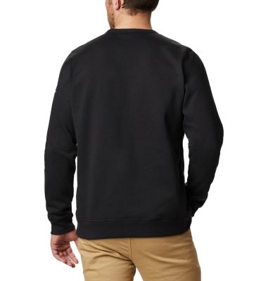 Men's Columbia&trade; Logo Fleece Crew M Columbia&trade; Logo Fleece Crew | 101 | S, Black Puff Logo, back