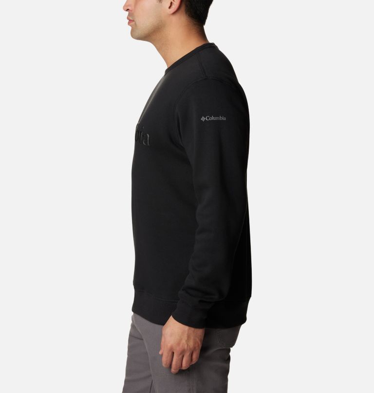 M Columbia Logo Fleece Crew | 012 | L, Color: Black CSC Branded Logo, image 3
