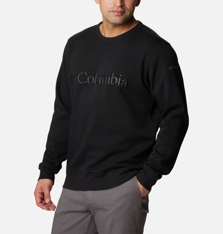 M Columbia Logo Fleece Crew | 012 | L, Color: Black CSC Branded Logo, image 5