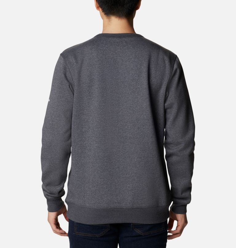 Polar de cuello redondo con logotipo de Columbia para hombre, Color: Shark Heather, CSC Stacked Frame Camo, image 2