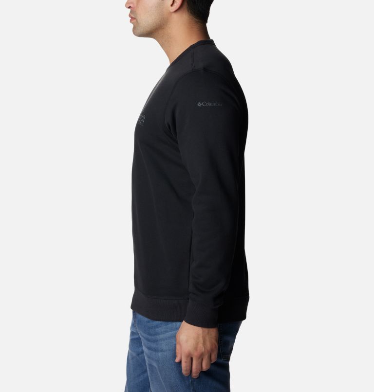 M Columbia Logo Fleece Crew | 017 | XL, Color: Black, CSC Branded Shadow Logo, image 3