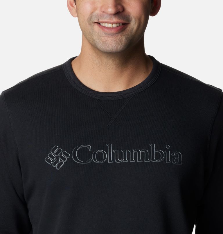 M Columbia Logo Fleece Crew | 017 | XL, Color: Black, CSC Branded Shadow Logo, image 4