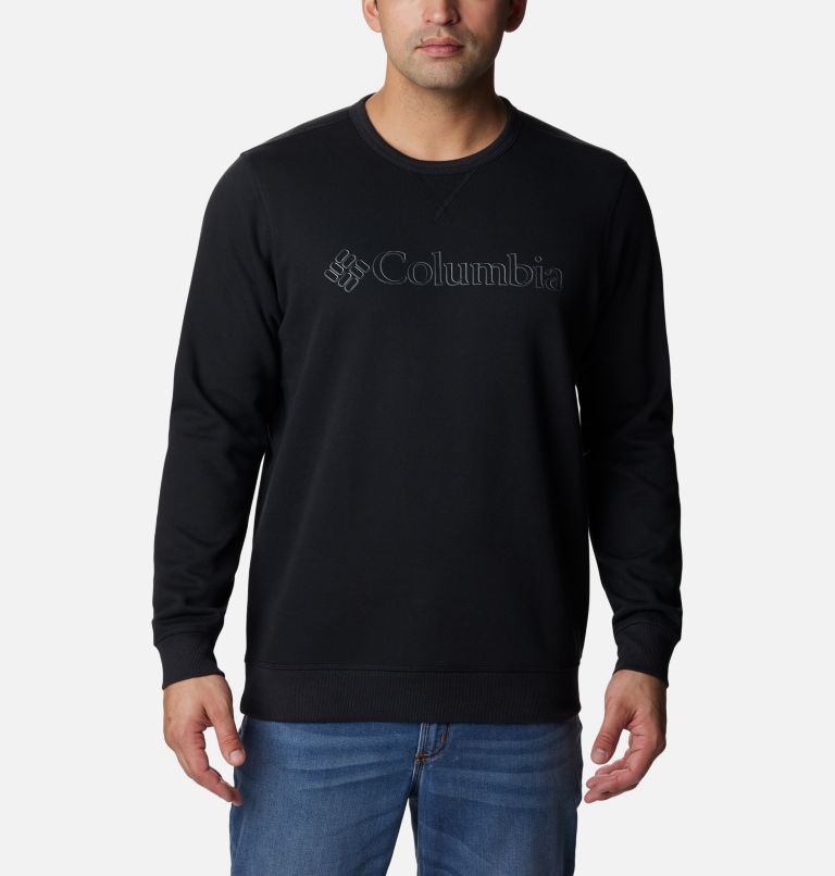M Columbia Logo Fleece Crew | 017 | XL, Color: Black, CSC Branded Shadow Logo, image 1