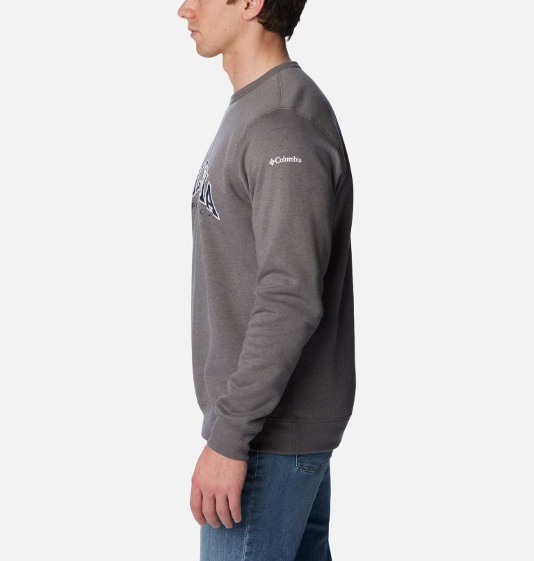 M Columbia Logo Fleece Crew | 026 | XXL, Color: City Grey Heather, CSC Varsity Arch 2, image 3