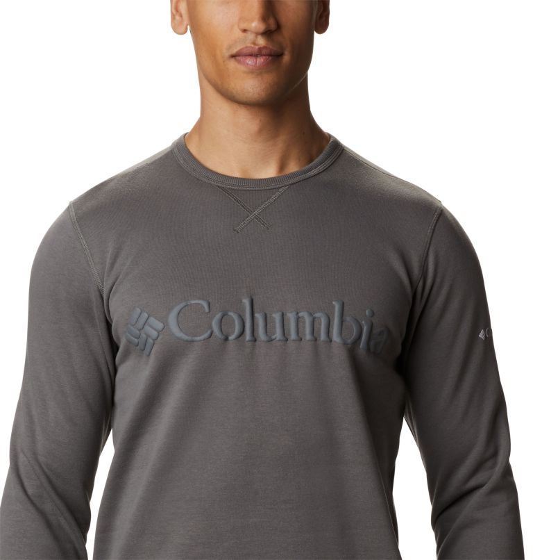 M Columbia&trade; Logo Fleece Crew | 030 | M Men's Columbia&trade; Logo Fleece Crew, Charcoal, Black, a2