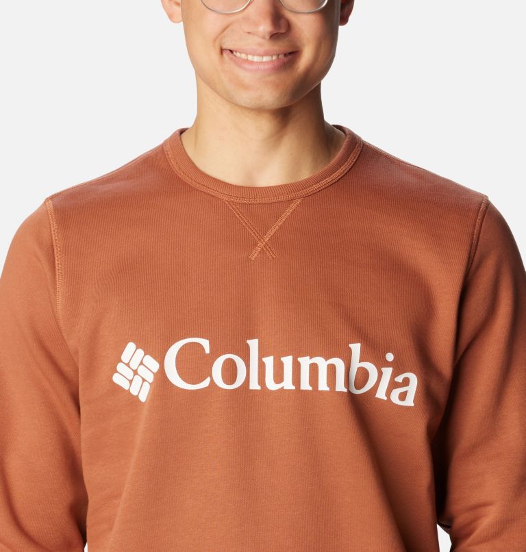 Polar de cuello redondo con logotipo de Columbia para hombre, Color: Auburn, CSC Branded Logo, image 4