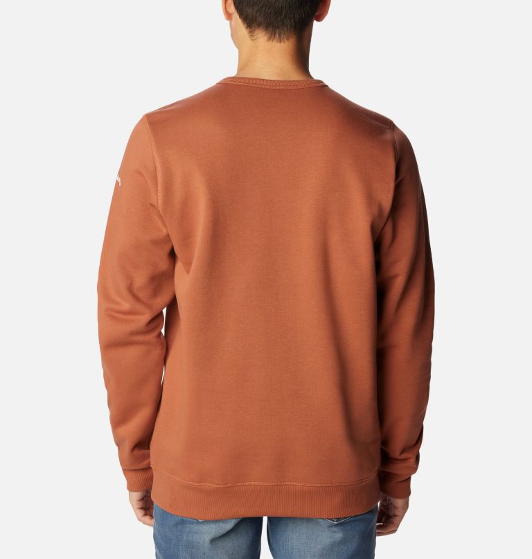Polar de cuello redondo con logotipo de Columbia para hombre, Color: Auburn, CSC Branded Logo, image 2