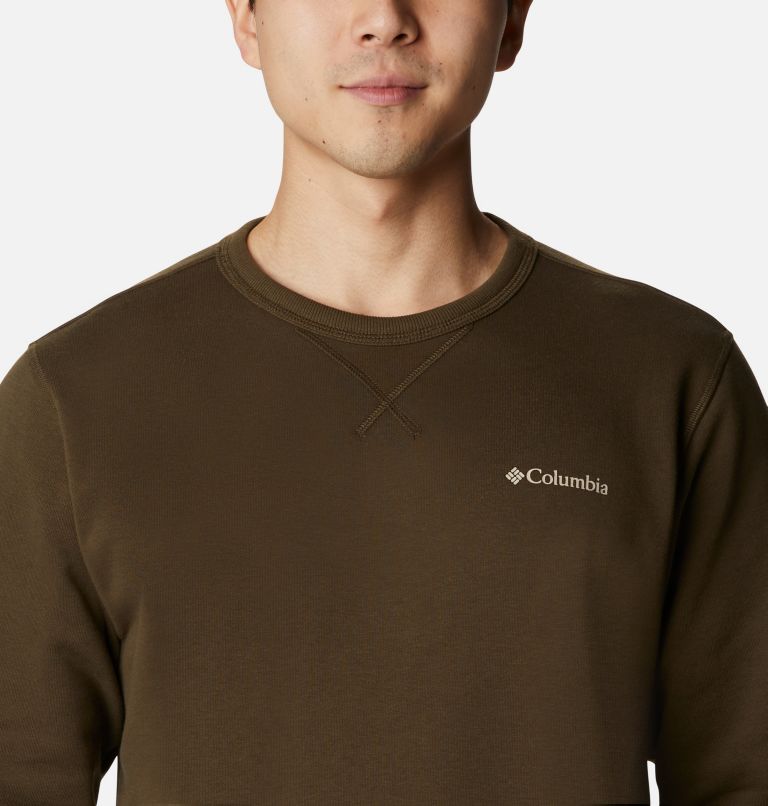M Columbia Logo Fleece Crew | 319 | M, Color: Olive Green, Ancient Fossil, image 4