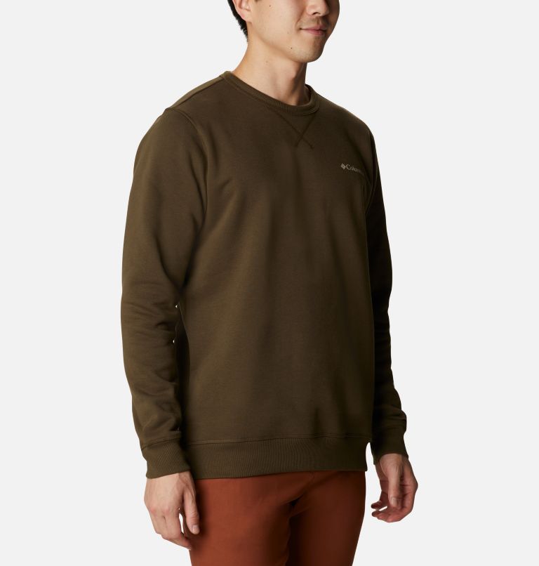 M Columbia Logo Fleece Crew | 319 | M, Color: Olive Green, Ancient Fossil, image 5