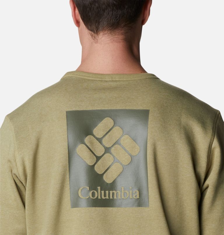 Men's Columbia Logo Fleece Crew, Color: Savory Heather