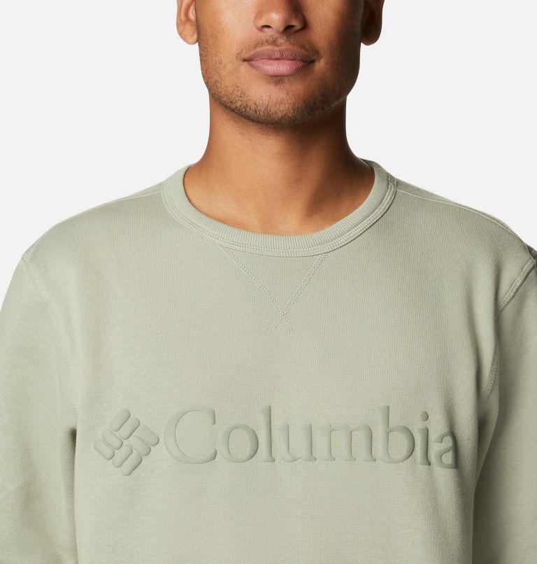 M Columbia Logo Fleece Crew | 348 | M, Color: Safari Puff Logo, image 4