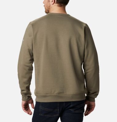Polar de cuello redondo con logotipo de Columbia&trade; para hombre M Columbia&trade; Logo Fleece Crew | 023 | S, Stone Green Puff Logo, back