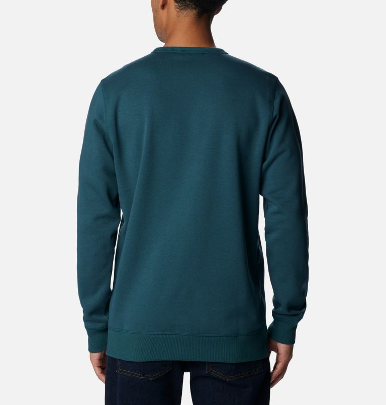 M Columbia Logo Fleece Crew | 414 | S, Color: Night Wave, CSC Branded Shadow Logo, image 2