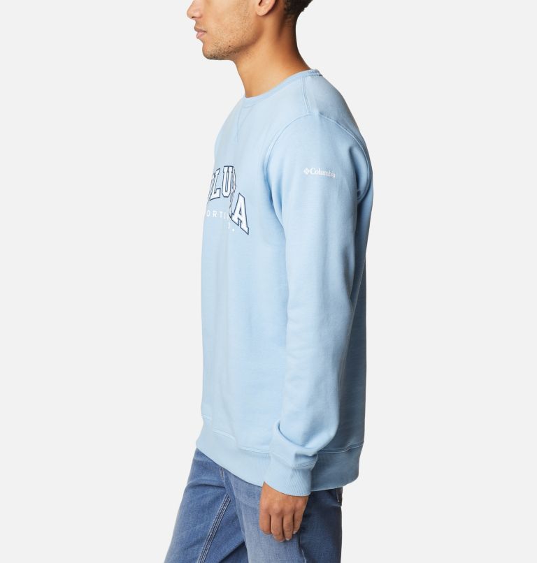 M Columbia Logo Fleece Crew | 430 | L, Color: Jet Stream, CSC Varsity Arch 2, image 3