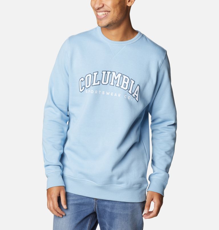 M Columbia Logo Fleece Crew | 430 | L, Color: Jet Stream, CSC Varsity Arch 2, image 5