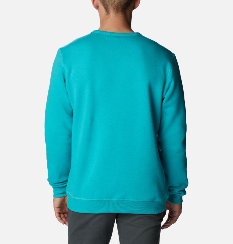 M Columbia Logo Fleece Crew | 454 | M, Color: Bright Aqua, CSC Branded Logo, image 2