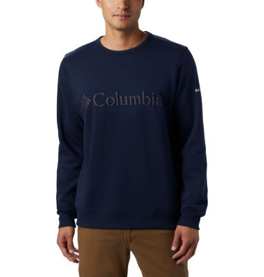 Men's Columbia&trade; Logo Fleece Crew M Columbia&trade; Logo Fleece Crew | 101 | S, Collegiate Navy, White, front