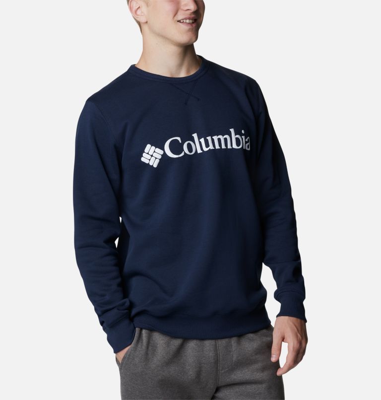 Thumbnail: Men's Columbia Logo Fleece Crew, Color: Collegiate Navy, CSC Branded Logo, image 5