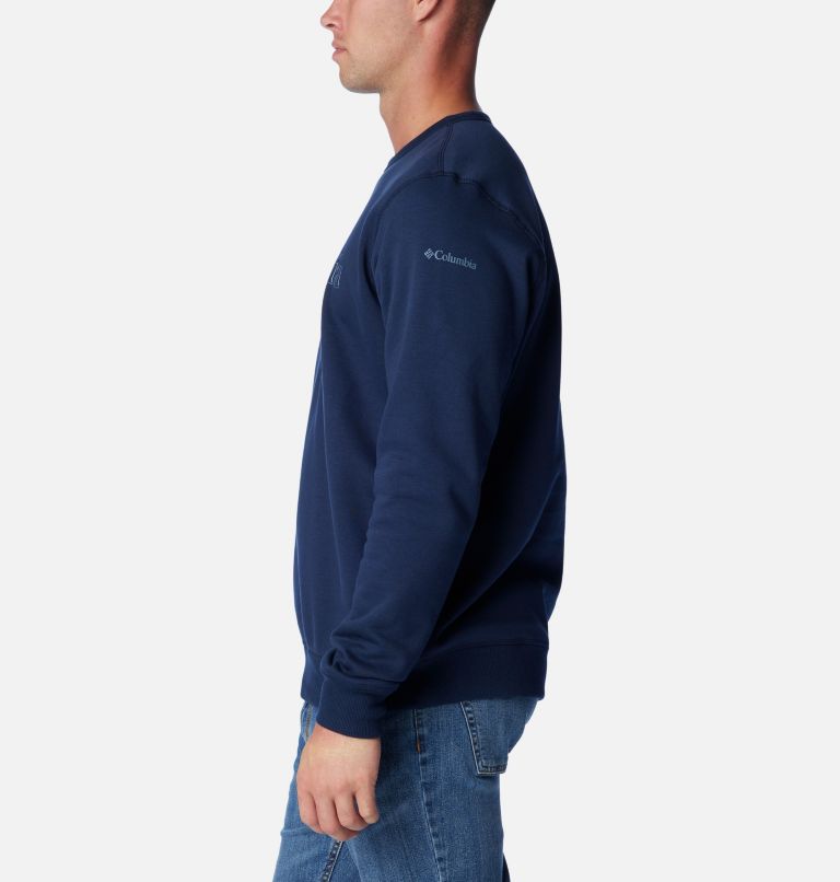 M Columbia Logo Fleece Crew | 469 | XL, Color: Coll Navy, CSC Branded Shadow Logo, image 3