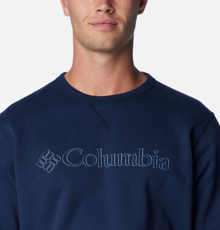 M Columbia Logo Fleece Crew | 469 | XL, Color: Coll Navy, CSC Branded Shadow Logo, image 4