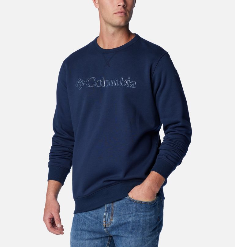 M Columbia Logo Fleece Crew | 469 | XL, Color: Coll Navy, CSC Branded Shadow Logo, image 5