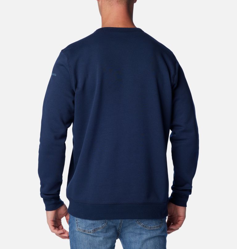 M Columbia Logo Fleece Crew | 469 | XL, Color: Coll Navy, CSC Branded Shadow Logo, image 2