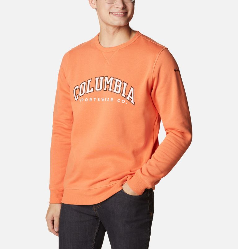M Columbia Logo Fleece Crew | 849 | XXL, Color: Desert Orange, CSC Varsity Arch 2, image 5