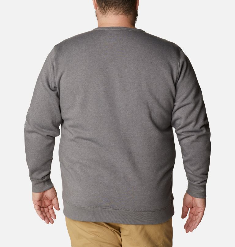 Men's Columbia Logo Fleece Crew – Big, Color: City Grey Hthr, CSC Sleeve Logo, image 2
