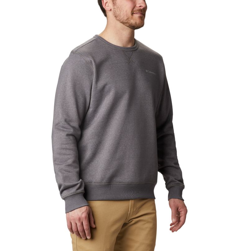 Men's Columbia Logo Fleece Crew – Tall, Color: City Grey Hthr, CSC Sleeve Logo, image 5
