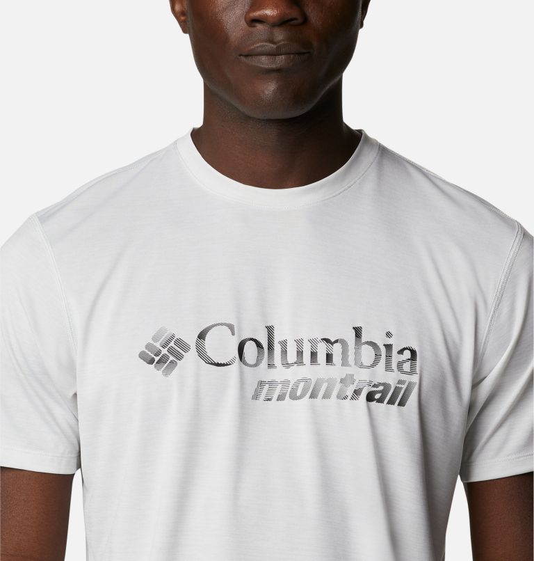 Thumbnail: Men's Trinity Trail Montrail Graphic T-Shirt, Color: White, image 4