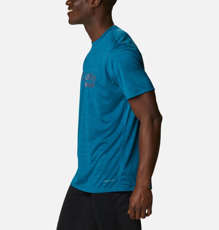 Men's Trinity Trail Technical T-Shirt, Color: Siberia, image 3