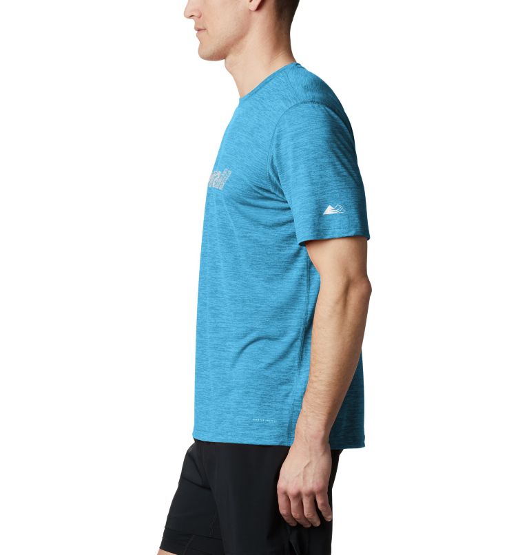 Men's Trinity Trail Technical T-Shirt, Color: Riptide, image 3