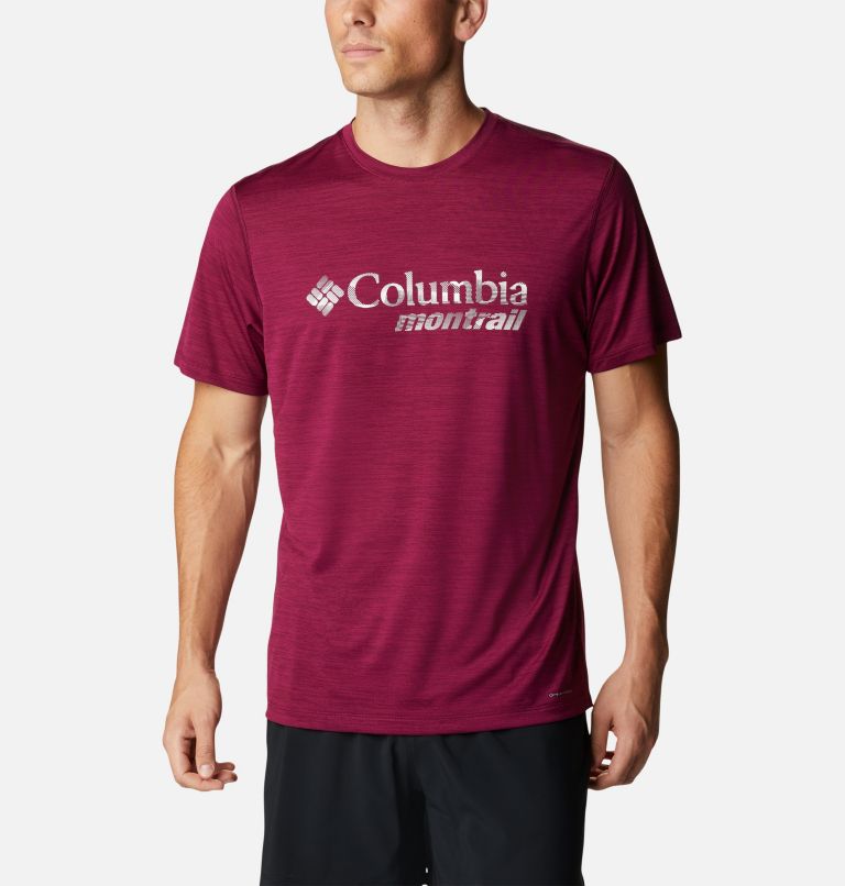 Thumbnail: Men's Trinity Trail Montrail Graphic T-Shirt, Color: Marionberry, image 1