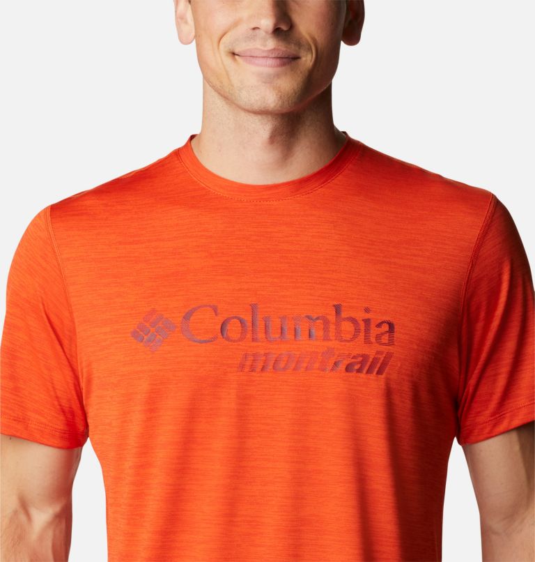 Thumbnail: Men's Trinity Trail Montrail Graphic T-Shirt, Color: Red Quartz, image 4