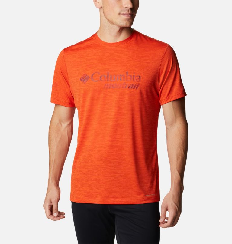 Men's Trinity Trail Montrail Graphic T-Shirt, Color: Red Quartz, image 1