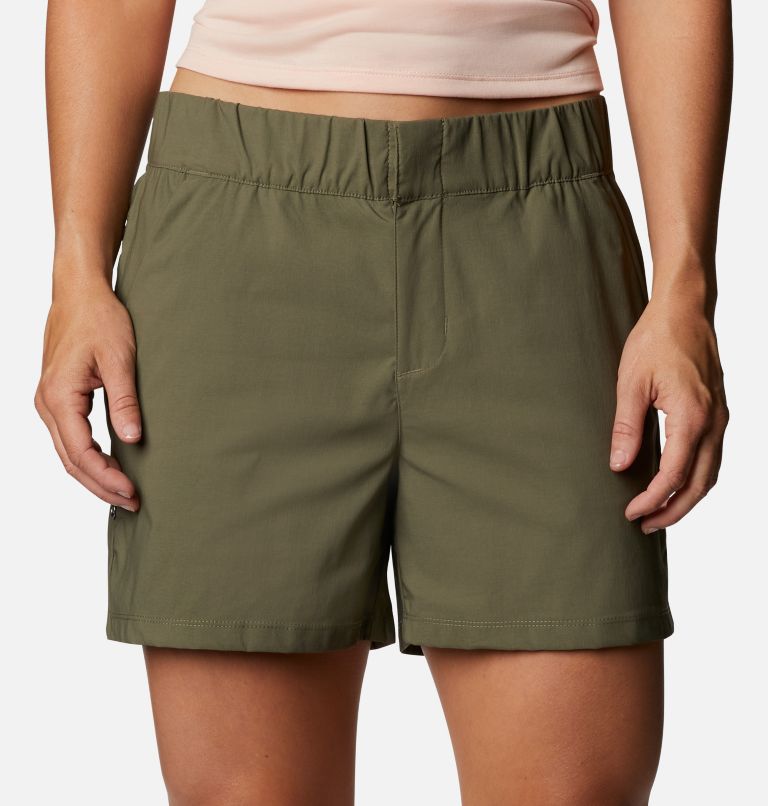 Thumbnail: Women's Firwood Camp II Shorts, Color: Stone Green, image 4