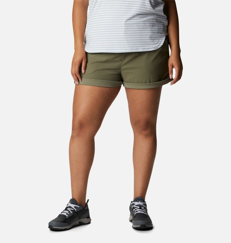 Women's Firwood Camp II Shorts - Plus Size, Color: Stone Green, image 6