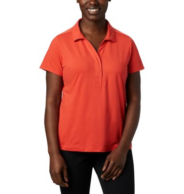 Polo Firwood Camp&trade; II Femme Firwood Camp&trade; II Polo | 847 | L, Bright Poppy Small Stripe, front