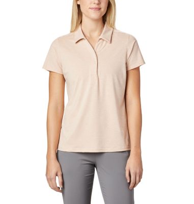 Polo Firwood Camp&trade; II Femme Firwood Camp&trade; II Polo | 847 | L, Peach Cloud Small Stripe, front