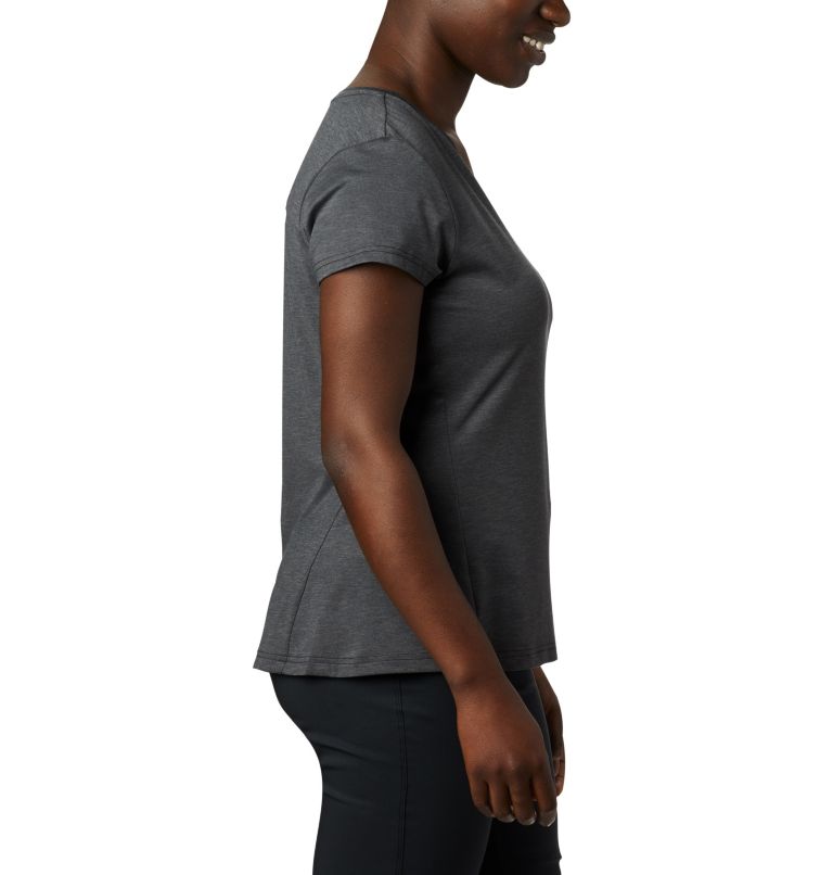 Women's Bryce Short Sleeve Shirt, Color: Black Heather, image 4