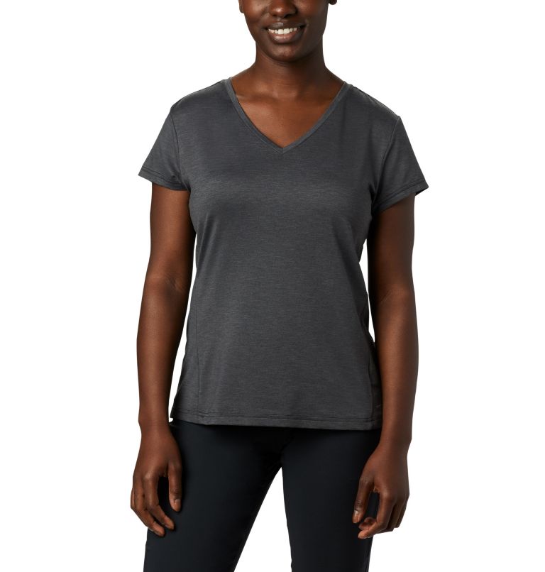 Women's Bryce Short Sleeve Shirt, Color: Black Heather, image 1