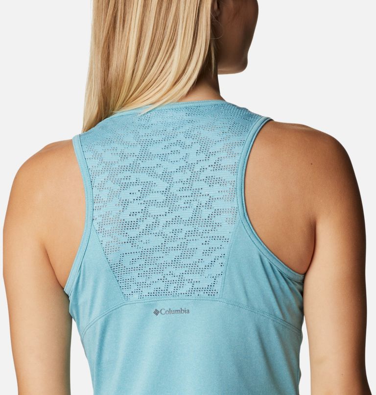 Thumbnail: Women's Peak To Point II Technical Tank, Color: Sea Wave Heather, image 5