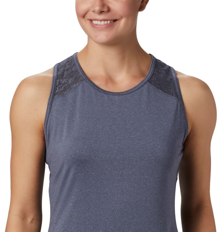 Thumbnail: Women's Peak To Point II Technical Tank, Color: Nocturnal Heather, image 5